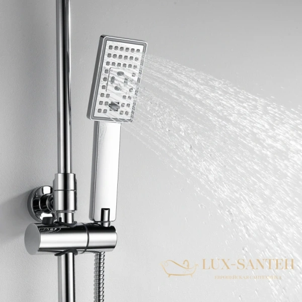 душевая система wasserkraft a17702 200 мм, хром