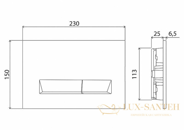 клавиша смыва belbagno marmi bb012-mr-nero.m, черный матовый