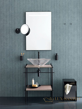 декоративное зеркало stil haus hashi 842(23) с подсветкой и черной рамкой