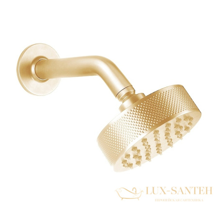 верхний душ gessi inciso 58189.246 118 мм, gold pvd