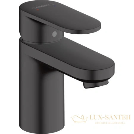 смеситель для раковины hansgrohe vernis blend 71550670, черный матовый