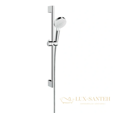 душевой набор hansgrohe crometta vario green со штангой 65 см хром-белый 26555400