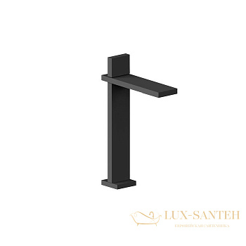 смеситель для раковины fantini ak/25, 48 p5 t006wf, без донного клапана, излив 135мм, matt gun metal pvd