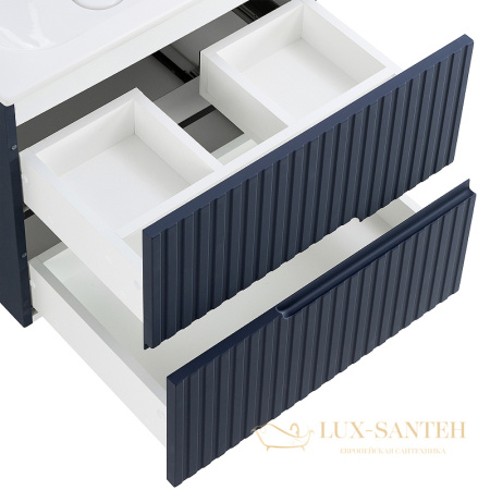 тумба под раковину cezares duet duet-600-2c-so-gr-p 60 см подвесная, grafito