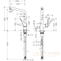 смеситель для кухни hansgrohe metris 14888000