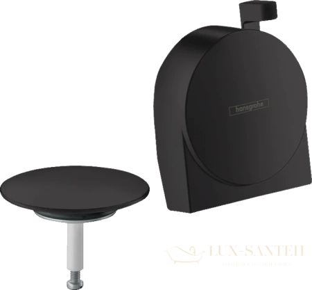 излив на ванну hansgrohe exafill s с набором для слива и перелива (внешняя часть) матовый черный (58117670)