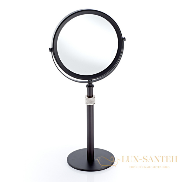 косметическое зеркало без подсветки decor walther club sp 13/v, 0101060, увеличение x5, черный матовый/хром