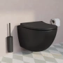 подвесной безободковый унитаз vitra sento 7748b083-0101, черный матовый