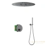 душевая система для душа термостатическая встраиваемая timo saona sx-2370/18sm, черное золото