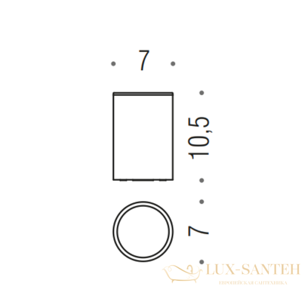 стакан для зубных щесток настольный, colombo mini, w4941.cr, хром