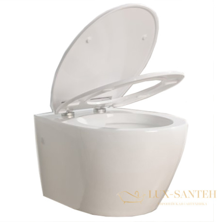 подвесной унитаз belbagno prospero bb507b без сиденья, белый