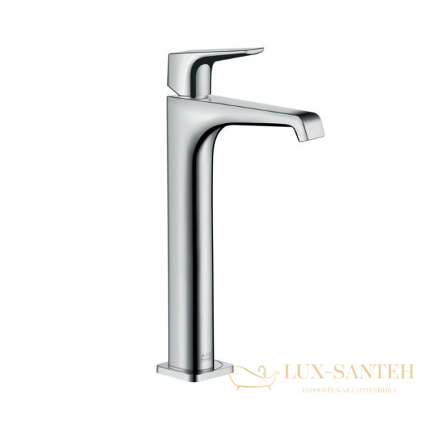 смеситель для раковины 250, axor citterio 36113000, с донным клапаном, хром