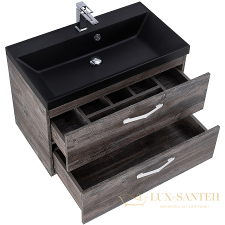 тумба под раковину belbagno aurora aurora-800-2c-so-pp 80 см подвесная, pino pasadena