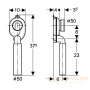 сифон для писсуара geberit 152.951.11.1 вертикальный выпуск, d50, белый