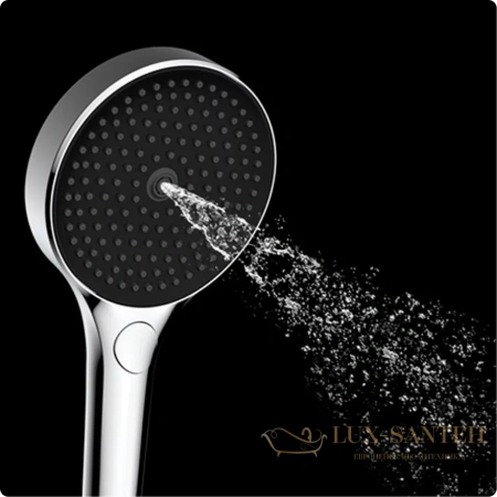 ручной душ aquame aqm8504mb, 3 режима, 120 мм, черный матовый