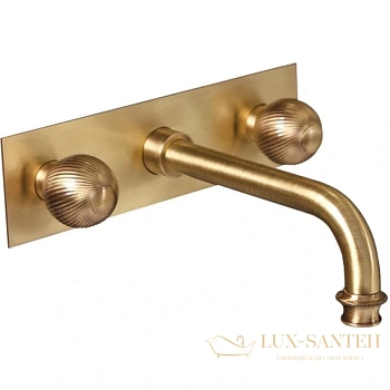 смеситель для раковины cezares aphrodite aphrodite-bls2-02-m без донного клапана, бронза