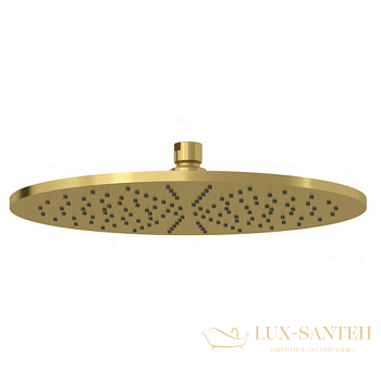 верхний душ 300 мм, kludi a-qa 64330n0-00, золото брашированное