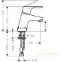 смеситель для раковины hansgrohe focus 31604000, хром