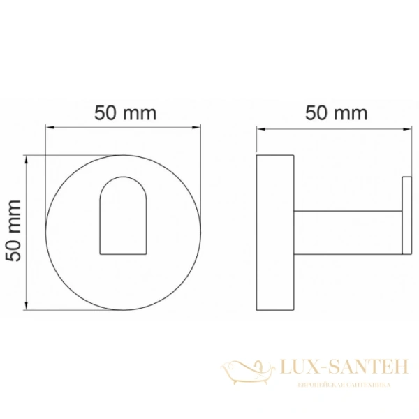 крючок wasserkraft asphe k-77723, розовое золото