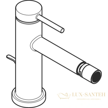 смеситель для биде с донным клапаном hansgrohe tecturis s 73201000, хром