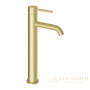 смеситель для раковины aqueduto cano l, can0350, золото шлифованное