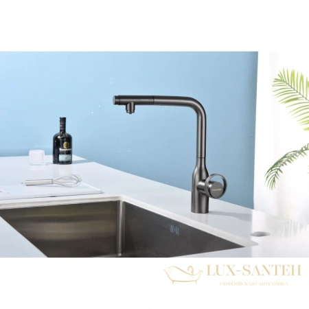 смеситель paulmark urban ur213104-b для кухни с подключением к фильтру, беретта