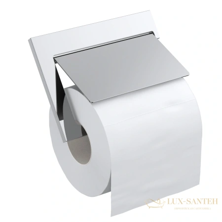 бумагодержатель с крышкой timo petruma 15242/00, хром