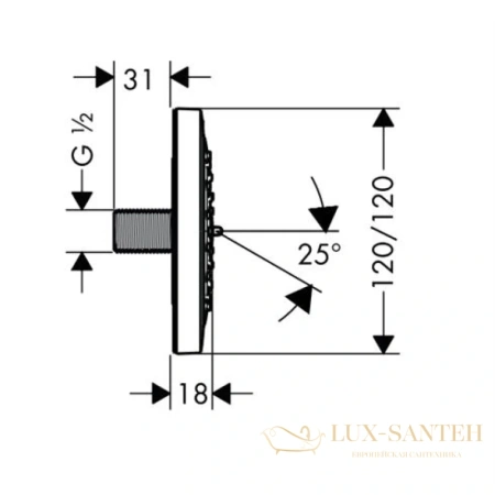 душевая форсунка hansgrohe puravida 28430000