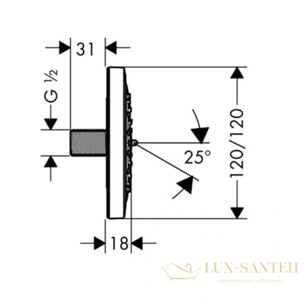 душевая форсунка hansgrohe puravida 28430000