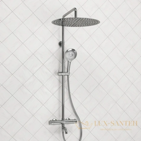 душевая система wasserkraft a188.117.101.087.ch thermo 400 мм, хром