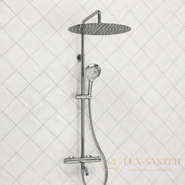 душевая система wasserkraft a188.117.101.087.ch thermo 400 мм, хром