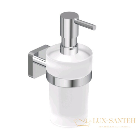 дозатор для жидкого мыла подвесной kludi vela s, 2597605, 150 мл, хром глянцевый