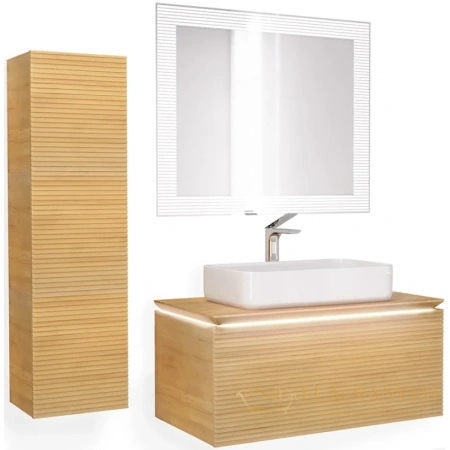 тумба jorno karat kar.01.100/p/bul 100 см, бук светлый