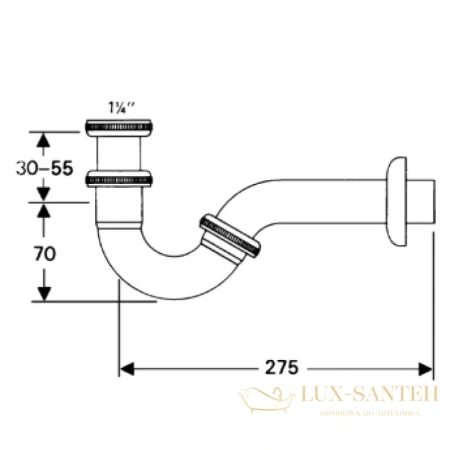 сифон для биде hansgrohe 55237000