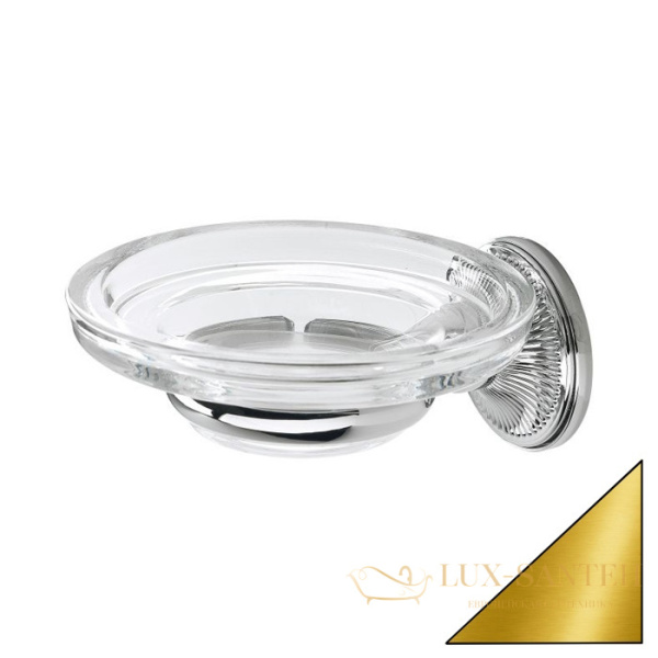 мыльница стеклянная stil haus regal rg09(16) настенная, золото