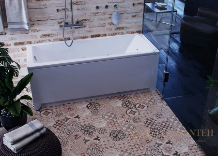 акриловая ванна aquatek либра new 160x70 lib160n-0000006 без фронтального экрана (слив слева)