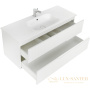 тумба под раковину cezares duet duet-1200-2c-so-bl 120 см подвесная, bianco lucido