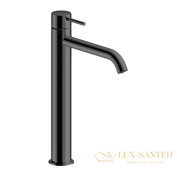 смеситель для раковины 305h мм almar mixers e214002.ab, без донного клапана, черный хром брашированный pvd