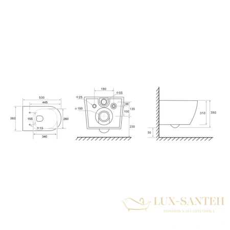 унитаз подвесной tecespring r, 9700998, безободковый, смыв torando flush, быстросъемное сиденье slim с микролифтом белый глянвый/хром