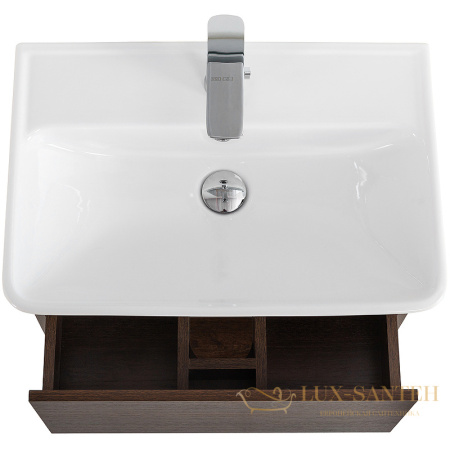 тумба под раковину belbagno neon neon-600-1c-so-rs 60 см подвесная, rovere scuro