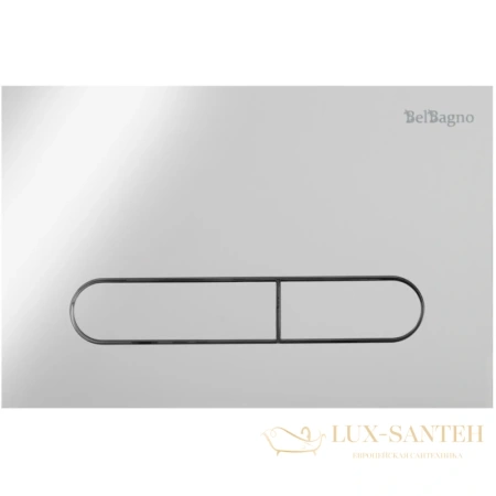 комплект подвесной унитаз belbagno loto bb070chr/sc + система инсталляции belbagno bb002-80 + bb005-pr-chrome, белый