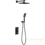 душевой комплект timo petruma sx-5059/03sm 260x188 мм, черный матовый