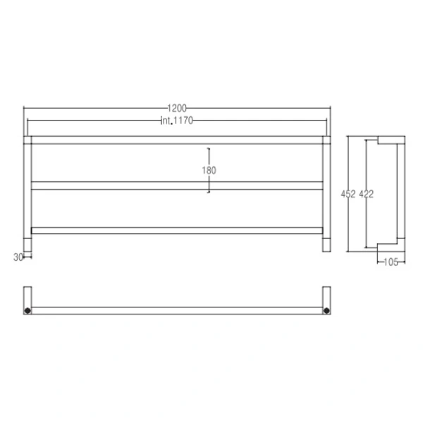 полотенцесушитель электрический margaroli panorama 830/3 830117003crn, высота 45.2 см, ширина 120 см, хром