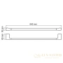 полотенцедержатель wasserkraft glan k-5130 64 см, черный глянец