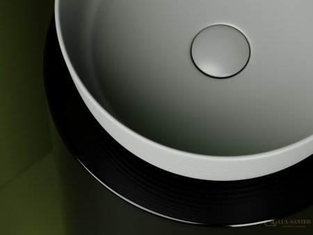 раковина накладная ceramica nova element cn6073mh, 356*356*135 мм, антарцит матовый