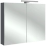 зеркальный шкаф jacob delafon odeon up eb796ru-442 80х65 см, серый антрацит