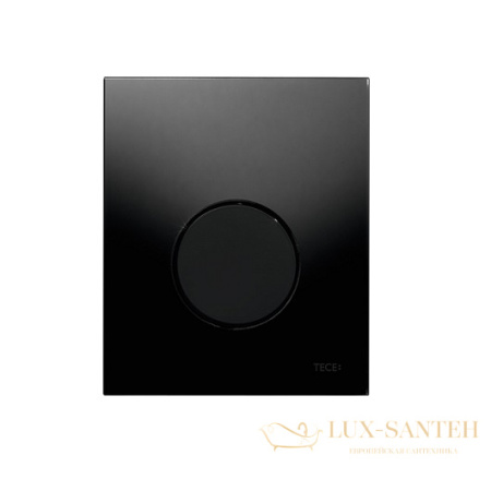 стеклянная панель смыва tece teceloop 9242657, черное стекло/клавиша черная