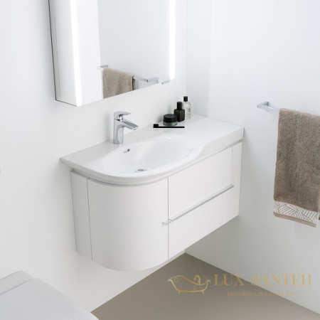 тумба под раковину laufen palace new (4.0153.2.075.475.1, 4.0153.2.075.464.1) 841х384 мм, белый глянцевый 