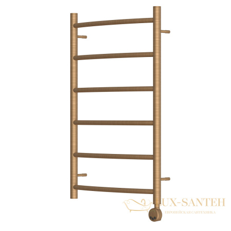 полотенцесушитель 500x800 электрический point афина pn04158bre п6, левый/правый бронза