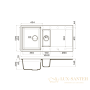 кухонная мойка omoikiri sakaime 100-2-gr tetogranit х leningrad grey, 4993562